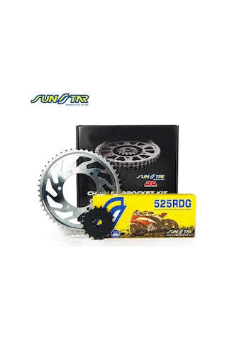 Zincir Dişli Seti Suzukı Gsx-s 750cc Zincir: Sunstar 525rdg Çelik-114 Ön: Jt 17t Arka: Sunstar 43t 2017-2021