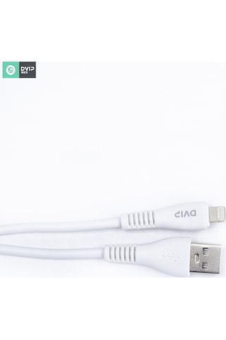 DVIP S11A 6A UsbA to Lightning Hızlı Data ve Şarj Kablosu Beyaz