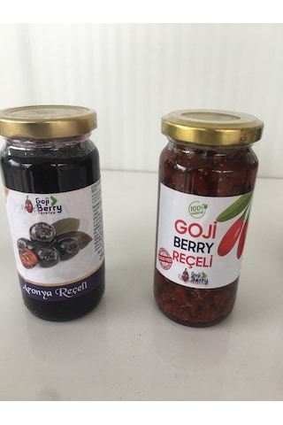 Goji Berry Şeker İlavesiz Aronya ve Goji Berry Reçeli 2 x 290 G