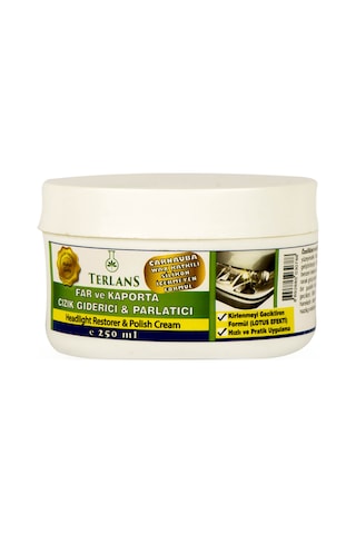 Terlans Uv Korumalı Araç Parlatıcı Koruyucu Vaks 250 ML + Mikrofiber Bez