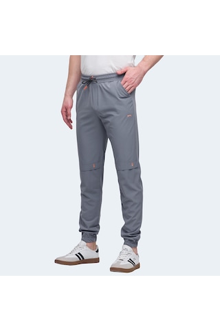 Slazenger NADJA Erkek Cepli Dar Paça Koyu Gri Eşofman Altı