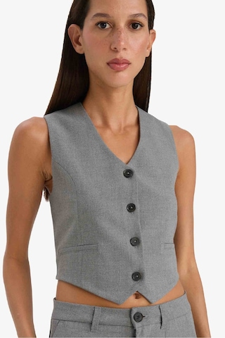 DeFacto V Yaka Blazer Yelek C2026AX25SPGR210 Gri
