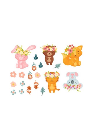 Sevimli Hayvanlar Şeffaf Cam Sticker Diğer
