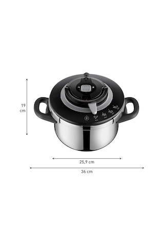 Tefal Clipso+ Chef Düdüklü Tencere - 4,5 Litre Çok Renkli