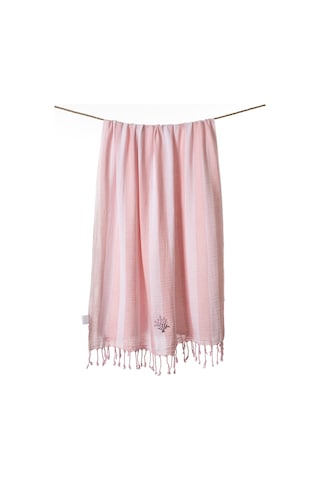 Sealine Pembe Müslin Nakışlı Peştamal 90x170 2544