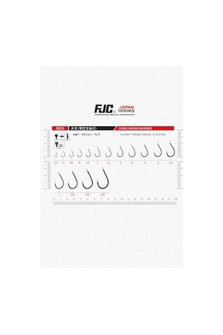 Fjc 3624 Chınu Hırauchıhınerı No:1/0 Black Nıkel 9 P. Olta İğnesi