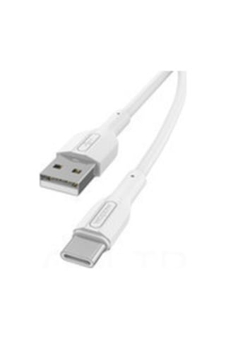 Suofeng 1.2m 3.0a Usb Type-c Kablosu - Beyaz, Hızlı Şarj Ve Veri Transferi, 106 Telli Bakır Teli, Pvc Kaplama