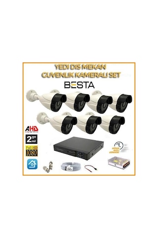 2mp 1080p 7 Dış Mekan Kameralı Ahd Güvenlik Seti 30191447