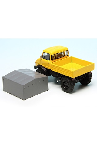 1:64 Ölçek Mercedes Benz Unimog U406 Diecast Metal Minyatür Model Araba 5cm