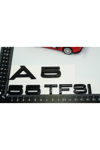 Audi A5 55 Tfsi Parlak Siyah Abs 3m 3d Bagaj Yazı Logo