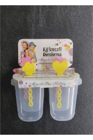 Eğlenceli 4'lü Dondurma Kabı Renkli