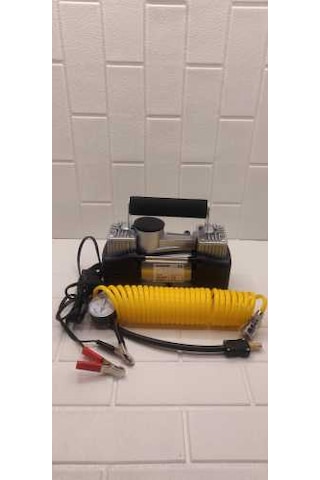 Hava Kompresörü Çift Piston Profesyonel Çantalı Oto Pompa Araç Kompresörü 150 Psi