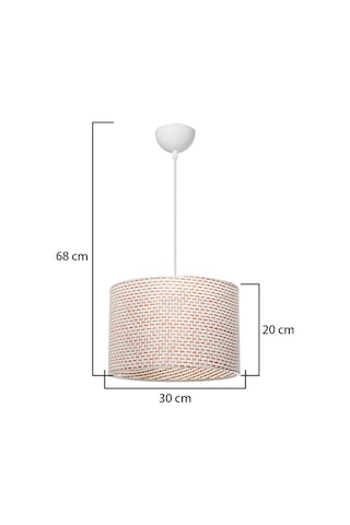 Modelight Nara 30luk Sarkıt Turuncu Artı Desen Çok Renkli