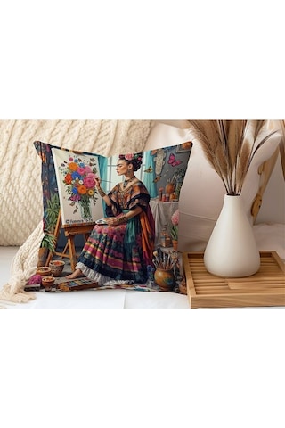 Friida Serisi Kırlent - Kırlent Kılıfı Karışık/Çok Renkli