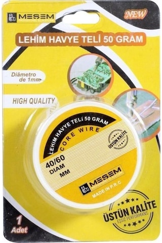 Meşem Havya Lehim Teli 1 Mm 50 Gram