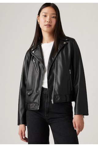 Kadın Kendal Moto Biker Deri Ceket - A9373-0000-5112 Siyah