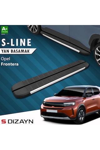 S-dizayn Opel Frontera S-line Aluminyum Yan Basamak 183 Cm 2024 Üzeri A+ Kalite