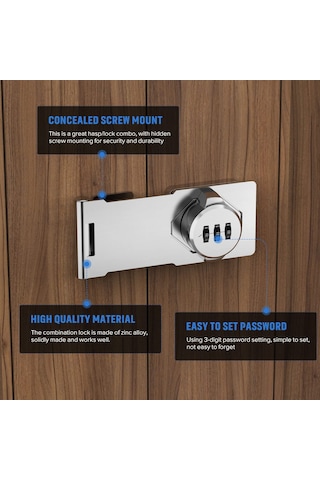 Ximistore9 "çocuk Güvenlikli Kombinasyonlu Çekmece Ve Dolap Kilit Seti - Dayanıklı Çinko Alaşım"