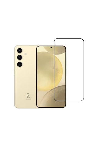 Coolacs Samsung Galaxy S24 Fe İle Uyumlu Ekran Koruyucu Şeffaf Temperli Kırılmaz Cam Ekran Koruyucu