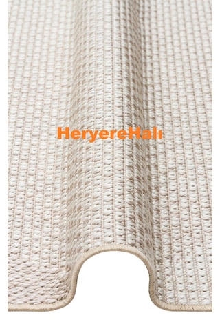 Mono Mno 03 Beıge Hav Toz Vermez Kaymaz Tabanlı Şık Kilim