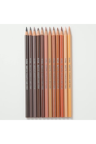 Giotto Stilnovo Skin Tones Profesyonel Kuru Boya 12 Renk Ten Renk