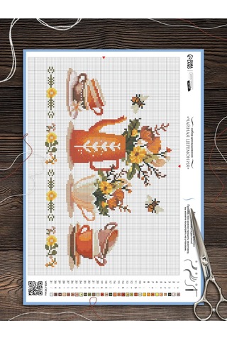 Skola Talantov Çay Seremonisi 21x30 Cm Nakış Setleri 391170034