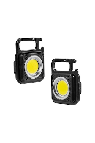 Suofeng Alüminyum Anahtar Zinciri Işığı - Cob 6w, 4 Mod, Hızlı Şarj, Manyetik, Çok Fonksiyonlu Acil Işık Kırmızı Kırmızı