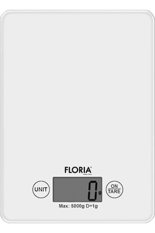 Zln1685 Dijital Mutfak Tartısı Hassas Ölçüm Lcd Ekran 5 Kg Kapasiteli Beyaz