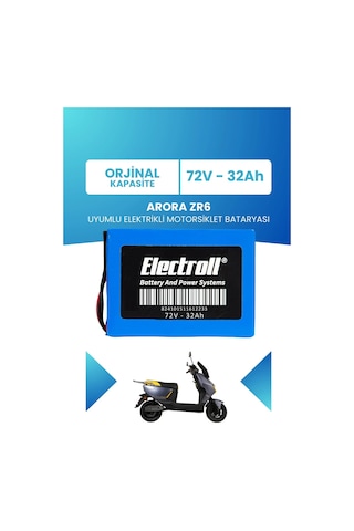 Arora Zr6 Uyumlu Batarya Lifepo4 72v 32ah