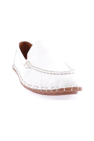 Dgn 603-23y Kadin Dikiş Detayli Loafer Ayakkabi 603-2109-R0198 Beyaz