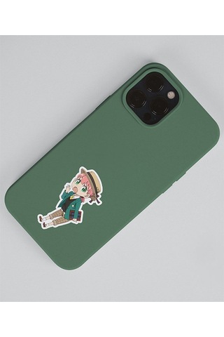 Anya 2 Li Sticker Set Spy X Family Parlak Sticker Hediye Etiket Çıkartmaları Anime Süsleme Yeşil