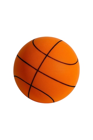 Dianziye Bebekler İçin Yumuşak Ve Sessiz Spor Topu - 18 Cm Portatif İç Mekan Basketbol Topu Turuncu