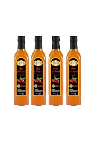 Hanzade Bitkisel Alıç Sirkesi 4 x 500 ML