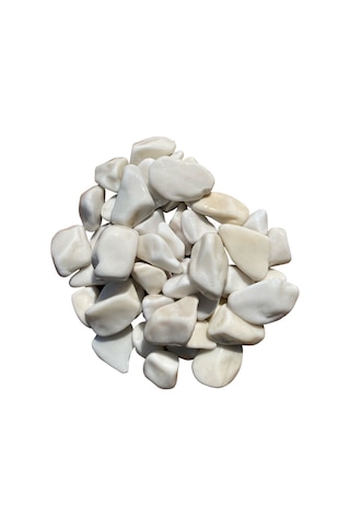 T-May Beyaz Dolomit Taşı - Bahçe Süsü, Ve Akvaryum Dekorasyonu Için Dere Çakılı 15 Kg 2-4 Cm