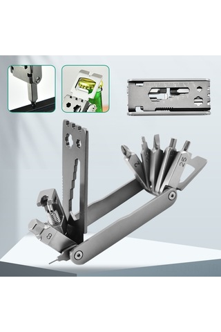 Qingmipy Stainless Steel Bicycle Repair Tool: Portable Multi-functional Compact Tool For Bike Maintenance - Manufacturer Wholesale Oxford Bag Only, No Product Çok Renkli