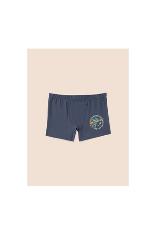 Natuline Erkek Çocuk Organik Pamuklu Likralı Boxer 6' Lı Space 3509-6 Karışık