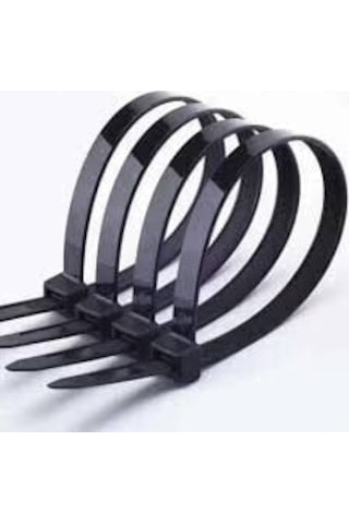 Uv Tork Kablo Bağı Cırt Kelepçe 3,6 Mmx200 Mm Siyah 100 'lü Paket
