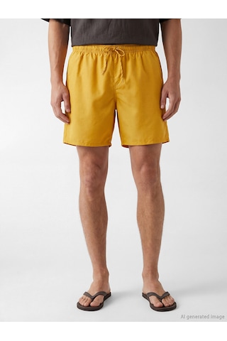 Lcw Swımwear Sarı Kısa Boy Erkek Deniz Şortu