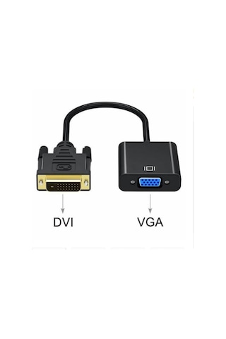 Dvi - D 24+1 To Vga Aktif Dönüştürücü Çevirici Kablo Adaptör