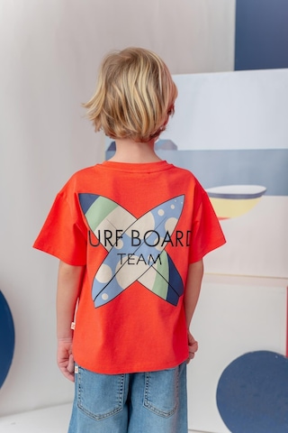 Zeyland Erkek Çoçuk Sörf Baskılı T-shirt - Coral Turuncu