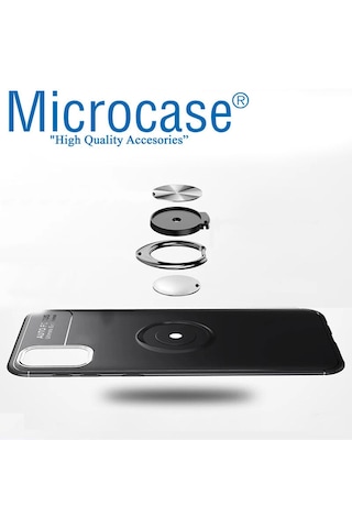 Samsung Galaxy Uyumlu S20 Fe Fan Edition Focus Serisi Yüzük Standlı Kılıf Siyah