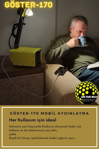 Göster 170 Taşınabilir Mobil Aydınlatma Ünitesi El Tipi Projektör