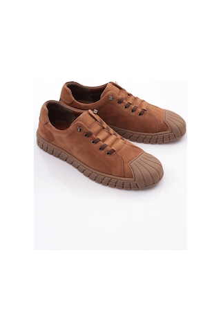 Dgn 9870 Erkek Kapali Bağcikli Sneaker Ayakkabi 9870-2505-R1774 Taba