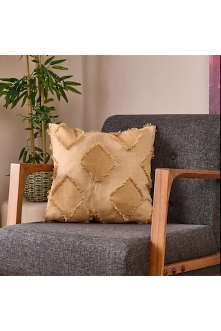 Evidea Soft Ros Kırlent - Hardal - 45x45 Cm Hardal