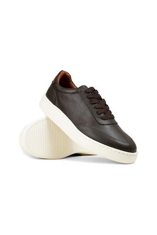 Deery Erkek Haki Hakiki Deri Sneaker Ayakkabı - 04406mhake01
