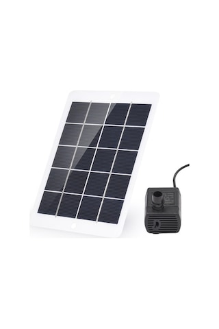 Pazly Güneş Enerjili 3w 5v Su Pompası Kiti İle 7w Güneş Paneli Seti