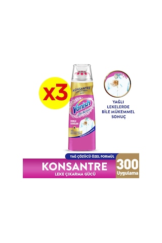 Vanish Oxi Action Konsantre Leke Çıkarıcı Jel 200 MLx 3