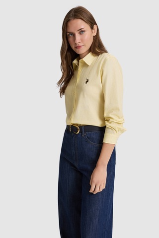 U.S. Polo Assn. U.s. Polo Assn. Kadın Açık Sarı Gömlek Basic 50320204-vr004 Acık Sarı