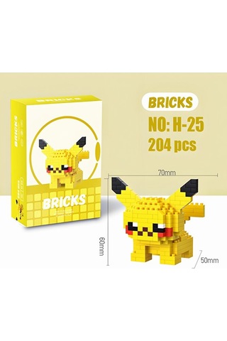 Brıcks Pikachu & Charizard 2 Li Set Pokemon Uyumlu Mini Yapı Bl