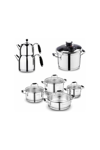 Korkmaz Flora 14 Parça Hiper Set Siyah A1758